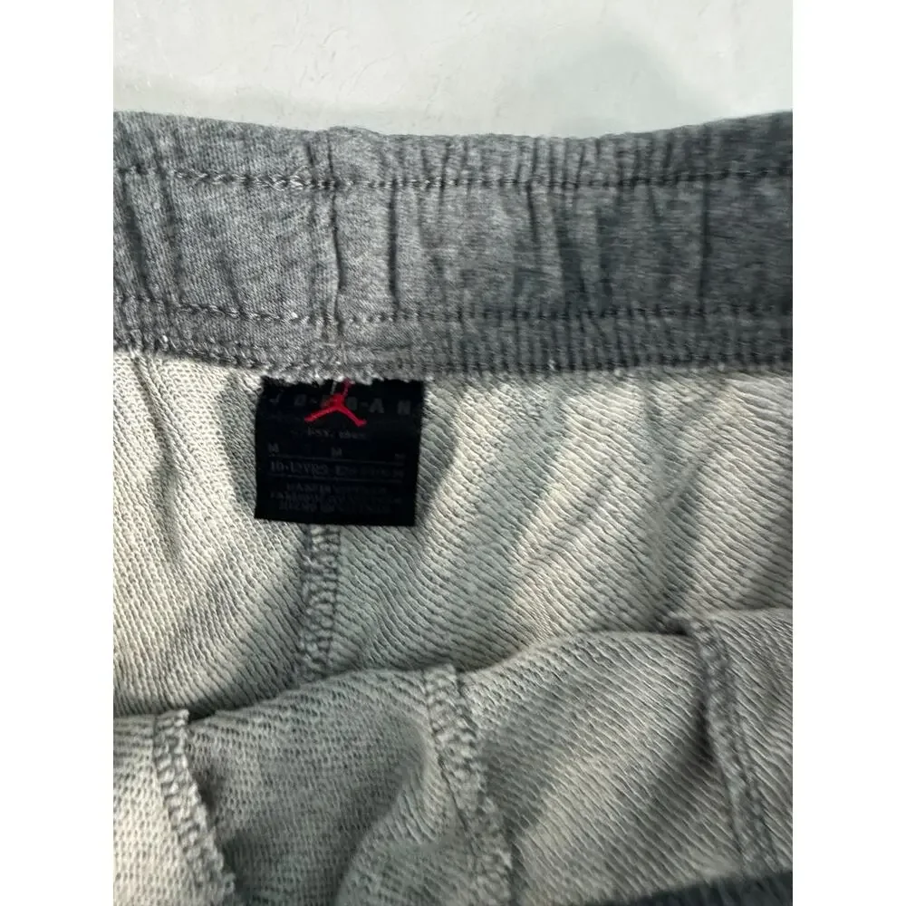Jordan Essentials Girls Athletic Shorts Elastic Waist Active Youth Size M Gray